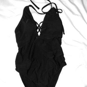 💓black swim one piece
